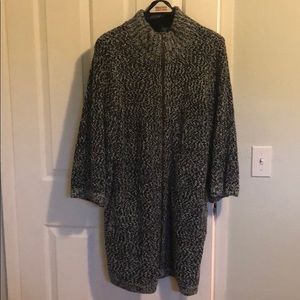 Black and white coat